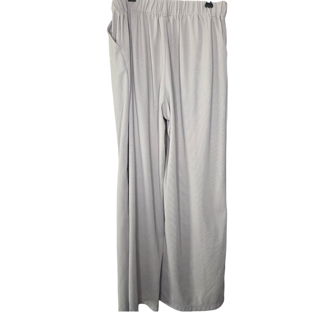 HALARA Gray High-Rise Wide-Leg Pants Size X-Large Tall - Picture 3 of 5